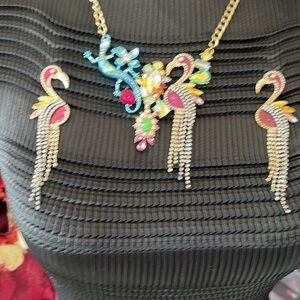 Betsy Johnson Set of Necklace and Earring